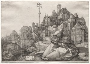 Čtení svatého Antonína od Albrecht Dürer