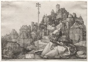 Čtení svatého Antonína, 1519. od Albrecht Dürer