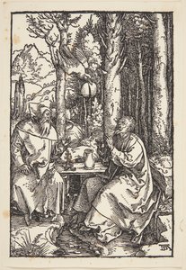 Svatý Antonín navštěvuje svatého Pavla v poušti od Albrecht Dürer