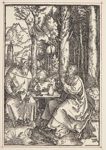 Svatý Antonín navštěvuje svatého Pavla v poušti od Albrecht Dürer