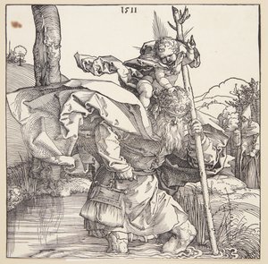 Svatý Kryštof od Albrecht Dürer