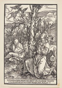 Svatý František přijímá stigmata od Albrecht Dürer