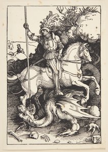 St. Georg zabíjí draka od Albrecht Dürer