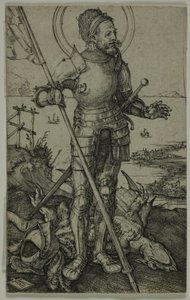 Svatý Jiří pěšky od Albrecht Dürer