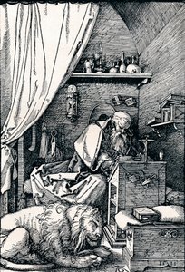 Svatý Jeroným ve své cele, 1511 1906 od Albrecht Dürer