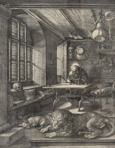 Svatý Jeroným ve své pracovně od Albrecht Dürer