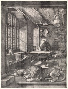 Svatý Jeroným ve své pracovně, 1514. od Albrecht Dürer