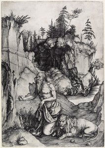 Sv. Jeroným v pokání, c. 1497 od Albrecht Dürer