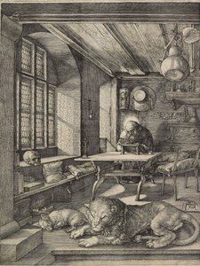 Svatý Jeroným ve své pracovně, 1514 od Albrecht Dürer