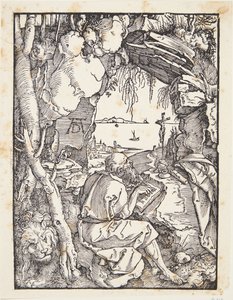 Svatý Jeroným v jeskyni od Albrecht Dürer