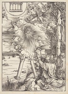 Svatý Jan požírající knihu od Albrecht Dürer