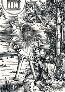 Svatý Jan požírá knihu, 1498 1906 od Albrecht Dürer