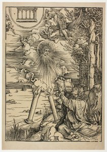 St. John hltající knihu, z Apokalypsy od Albrecht Dürer
