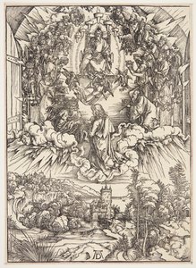 Svatý Jan před Bohem a staršími od Albrecht Dürer