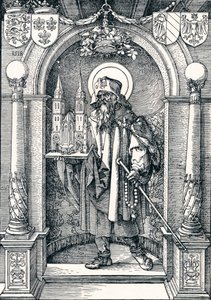Svatý Sebaldus ve výklenku, 1518 1906 od Albrecht Dürer