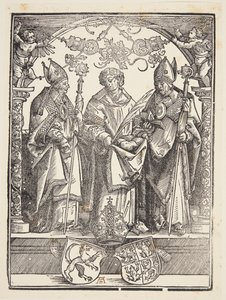 Svatý Štěpán s dalšími dvěma světci od Albrecht Dürer