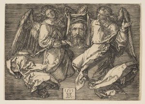 Rouška držená dvěma anděly od Albrecht Dürer