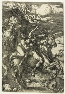 Únos proserpiny na jednorožce od Albrecht Dürer