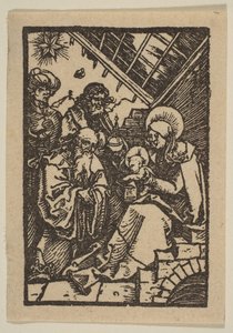 Klanění králů.n.d. od Albrecht Dürer