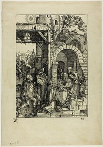 Klanění tří králů ze života Panny Marie od Albrecht Dürer