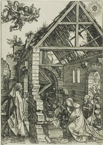 Klanění pastýřů ze Života Panny od Albrecht Dürer