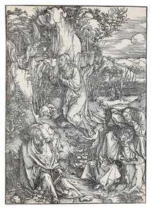 Agónie v zahradě, ze série Velká vášeň, c. 1496. od Albrecht Dürer