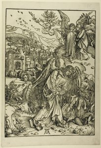 Anděl s klíčem od bezedné jámy, z Apokalypsy od Albrecht Dürer