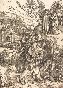 Anděl s klíčem k bezedné jámě, pravděpodobně c. 14961498. od Albrecht Dürer