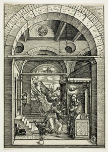 Zvěstování, ze Života Panny od Albrecht Dürer