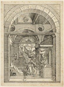 Zvěstování, ze Života Panny od Albrecht Dürer