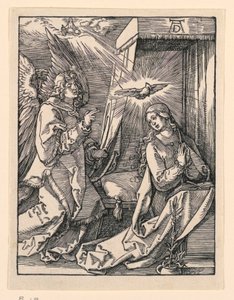 Zvěstování ze série Malé vášně od Albrecht Dürer