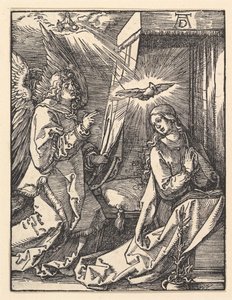 Zvěstování, z „Malých pašijí“ od Albrecht Dürer