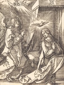 Zvěstování, pravděpodobně c. 15091510. od Albrecht Dürer