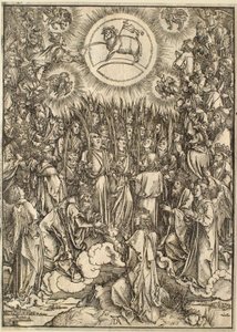 Apokalypsa: Klanění Beránkovi od Albrecht Dürer
