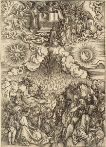 Apokalypsa: Otevření páté a šesté pečeti od Albrecht Dürer