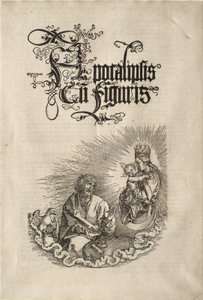 Apokalypsa: Panna Marie se zjevuje svatému Janovi od Albrecht Dürer