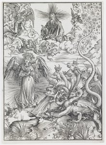 Apokalyptická žena ze série „Apokalypsa“ od Albrecht Dürer