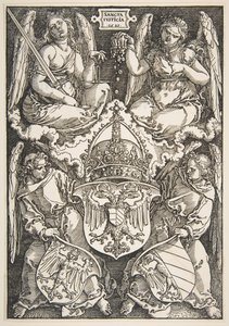 Zbraně říše a Norimberku, 1521. od Albrecht Dürer