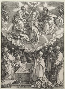 Nanebevzetí a korunovace Panny Marie od Albrecht Dürer