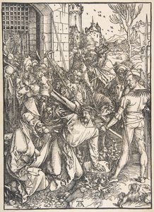 Nesení kříže, z Velké pašije.n.d. od Albrecht Dürer