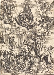 Bestie se dvěma rohy jako beránek od Albrecht Dürer