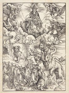 Bestie se dvěma rohy jako beránek od Albrecht Dürer