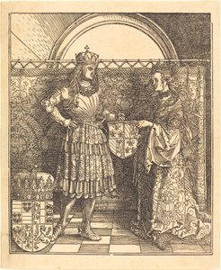 Zasnoubení Maxmiliána s Marií Burgundskou od Albrecht Dürer