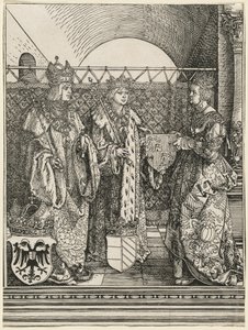 Zasnoubení Filipa Sličného s Johankou Kastilskou od Albrecht Dürer