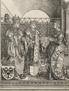 Zasnoubení Filipa Sličného s Johankou Kastilskou, 1515. od Albrecht Dürer