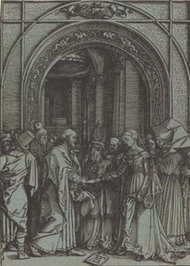 Zasnoubení Panny, c.1504-1505 tištěné 1560s1570s. od Albrecht Dürer