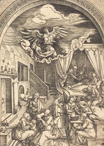 Narození Panny, c. 15031504. od Albrecht Dürer