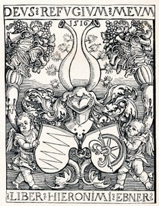The Bookplate of Jerome Ebner, 1516 1906 od Albrecht Dürer