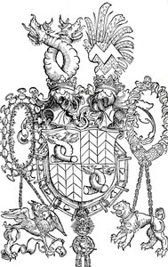 Erb Floriana Waldaufa, 1500 1906 od Albrecht Dürer