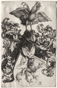Erb se lvem a kohoutem od Albrecht Dürer